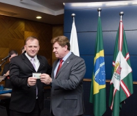 Entrega de credenciais - Curitiba 25 de agosto